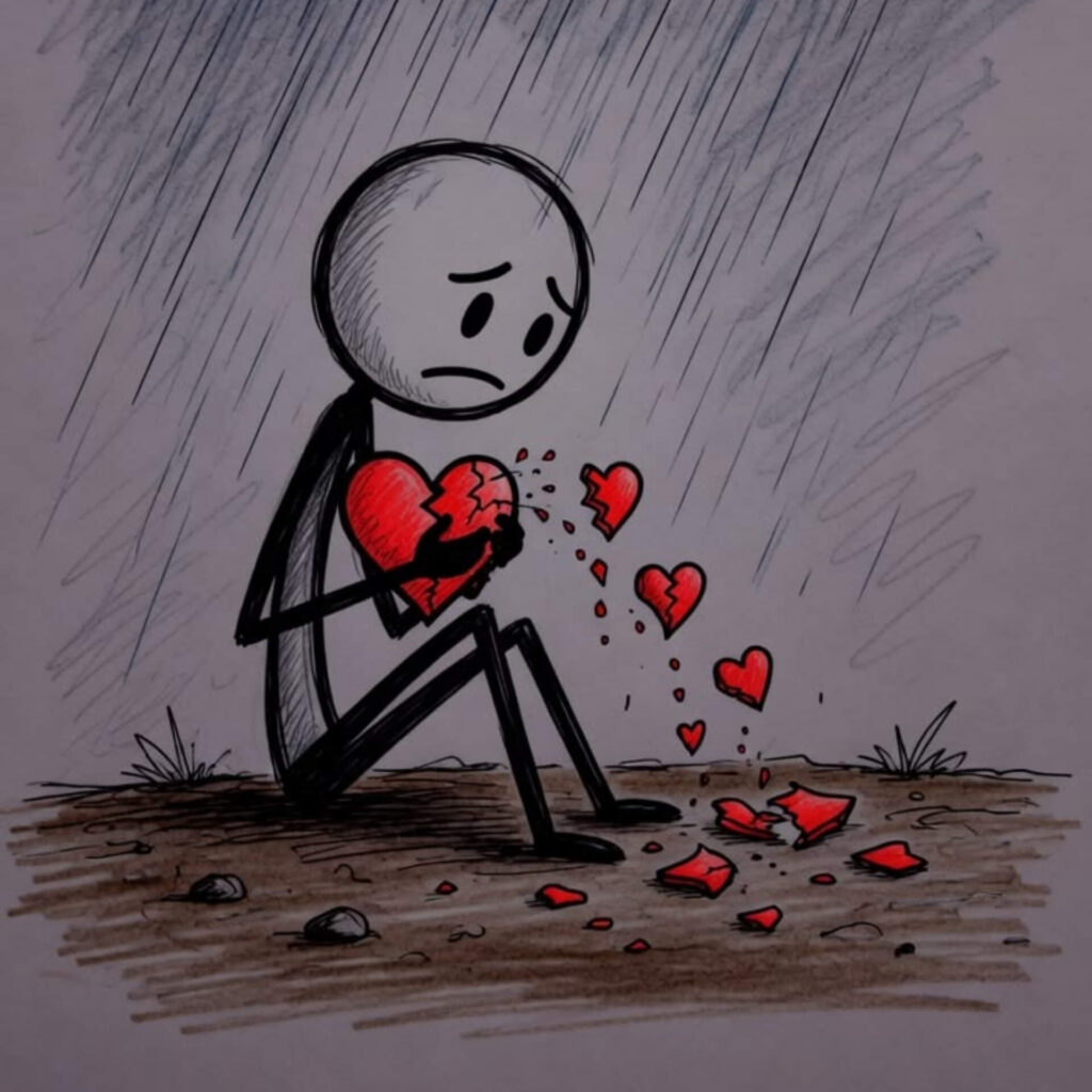 Broken Heart DP for Instagram
