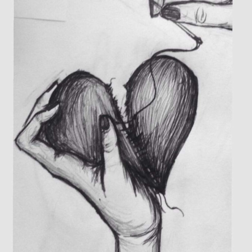 Broken Heart DP for Instagram
