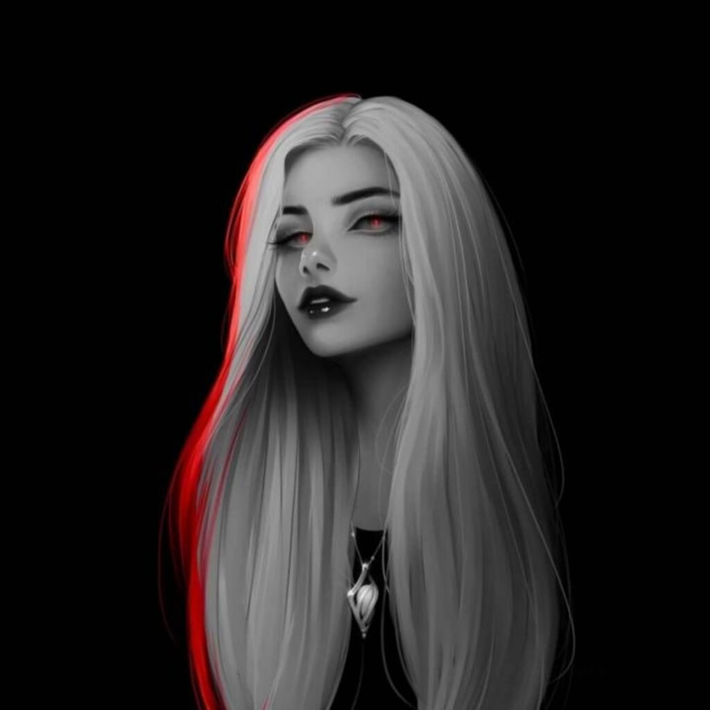 Attitude Girl DP Cartoon