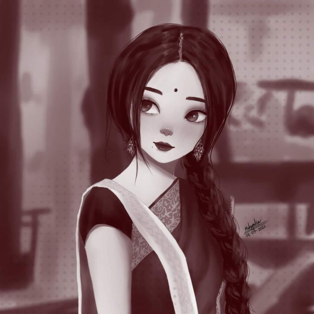 Cute attitude dp girl black