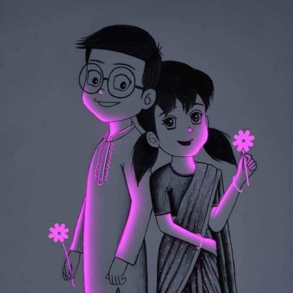 Couple Dp Boy And Girl Cartoon
